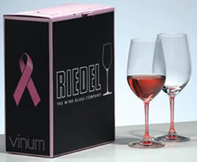 Riedel Pink Vinum Rose Glasses